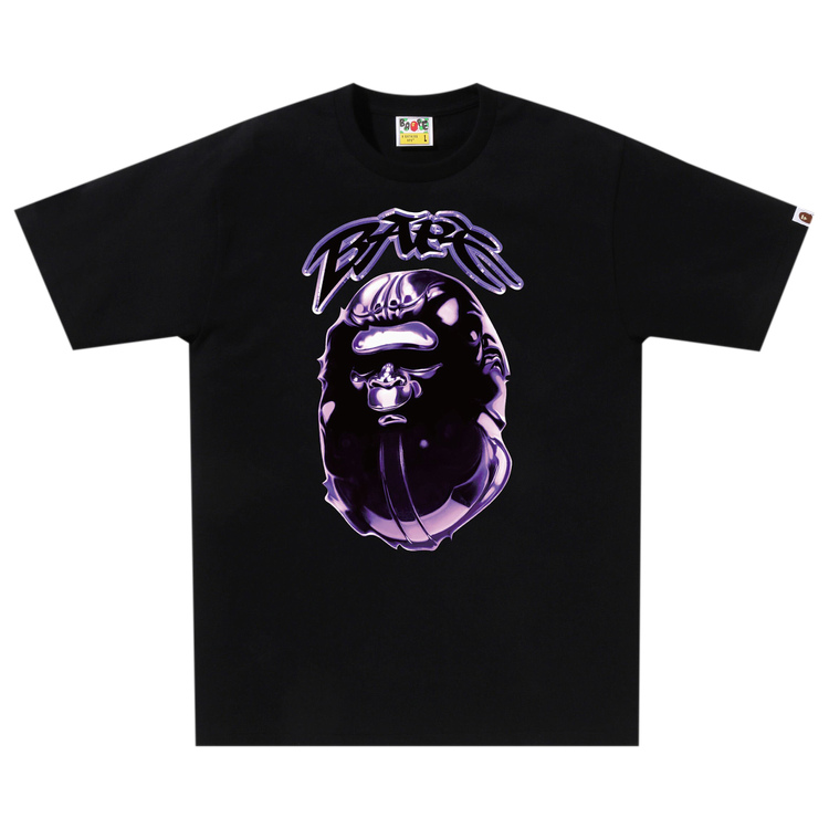 BAPE Ape Head Graffiti 'Black' T-Shirt, black