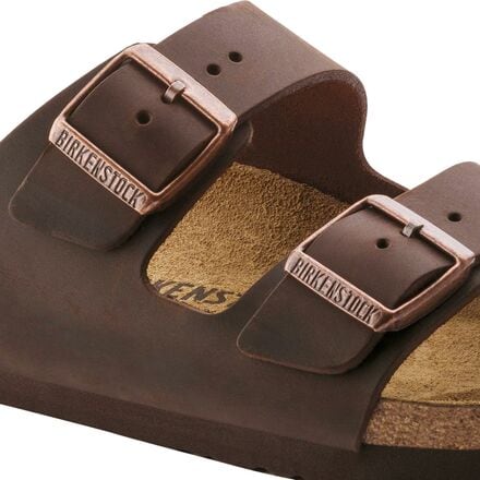 Women's Birkenstock Arizona Slim Leather Sandals, Habana Oiled Leather