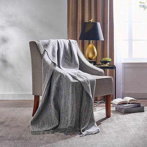 Michael Aram Wooden Throw, Gray