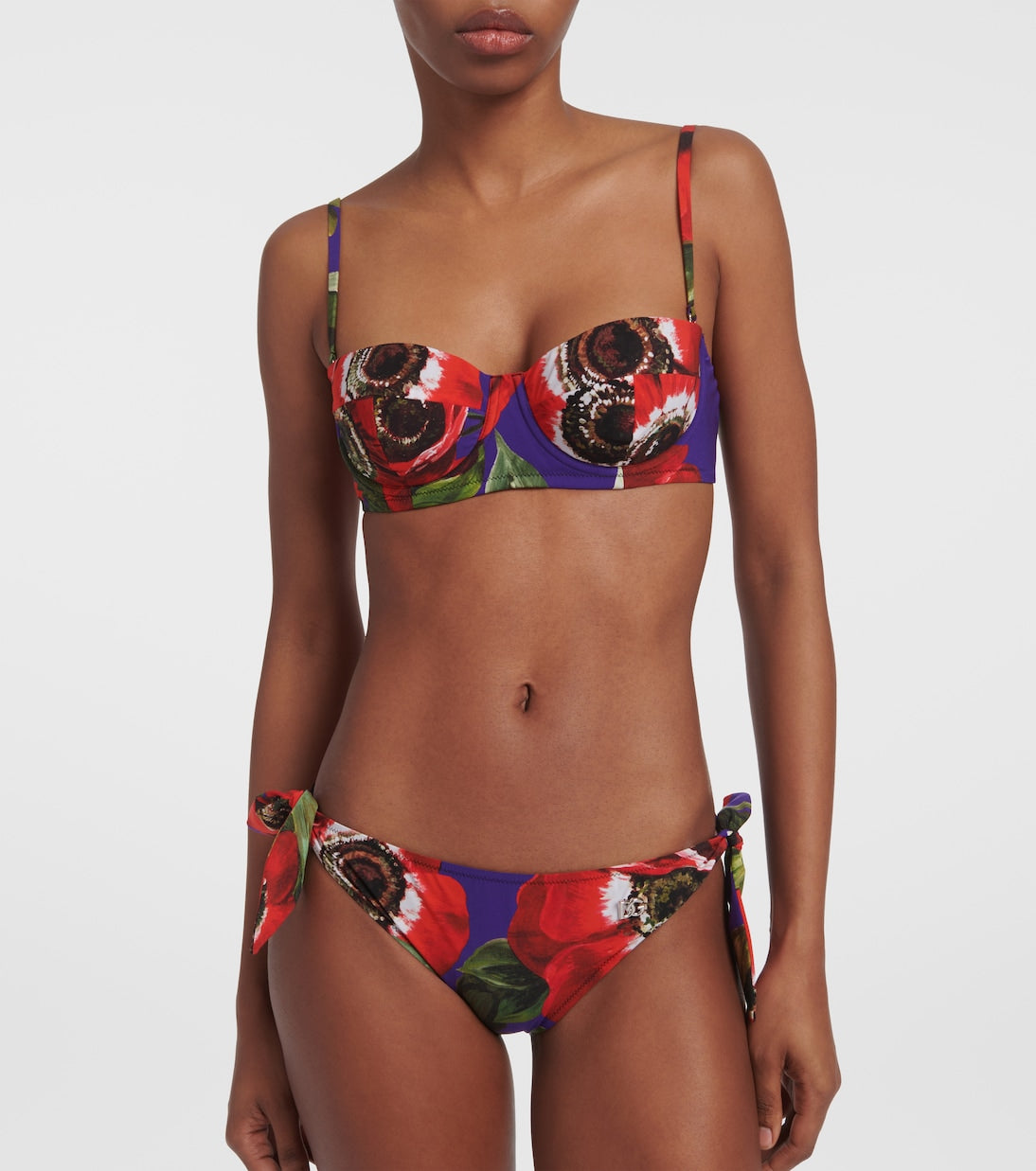 Balconette bikini in poppy style Dolce&Gabbana, multicolor