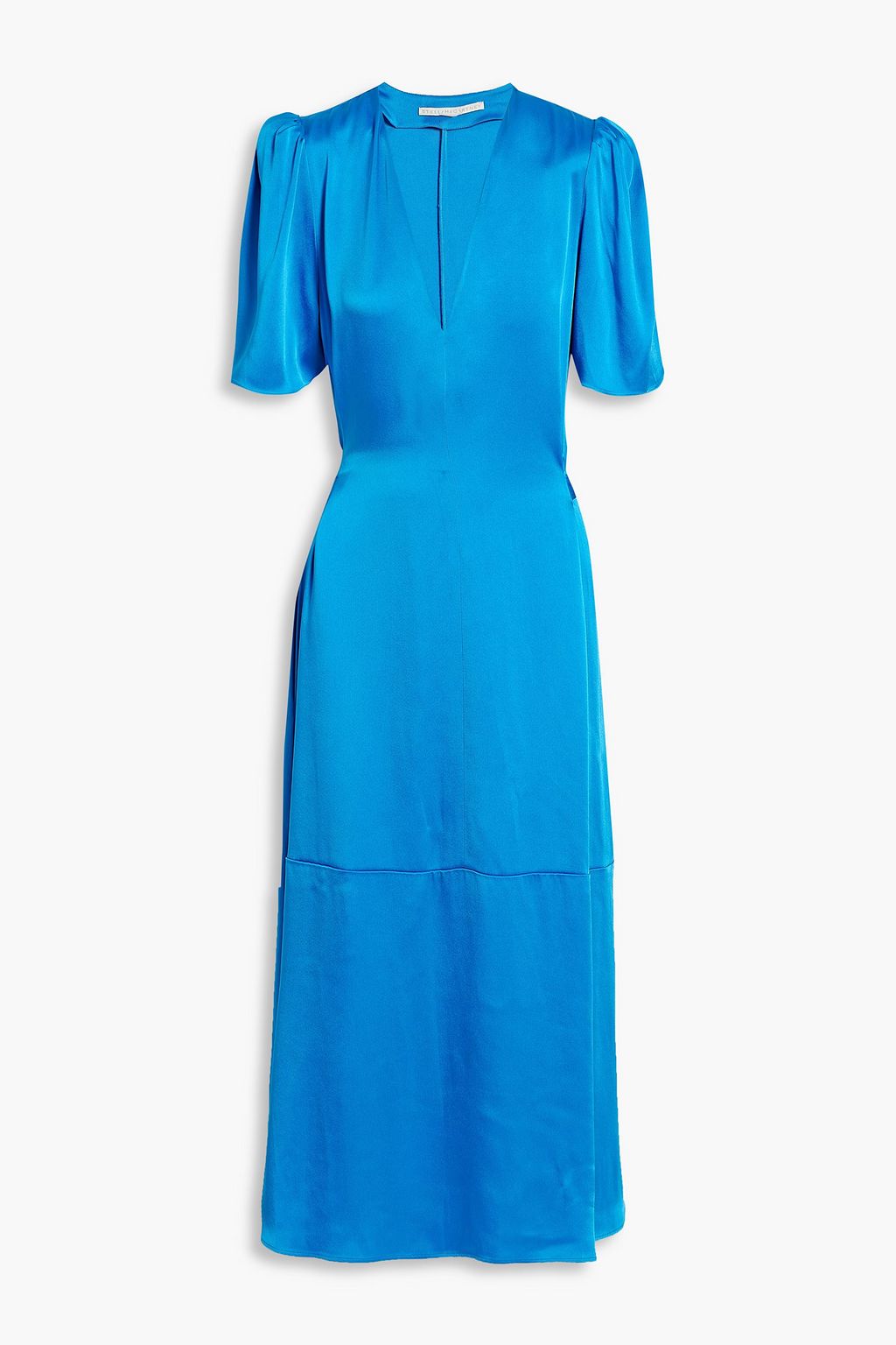 STELLA MCCARTNEY satin midi dress, blue