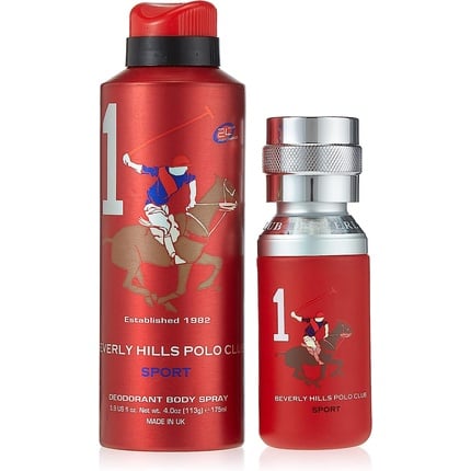 Sport gift set of 2 items: eau de toilette 50 ml and deodorant spray 175 ml Beverly Hills Polo Club