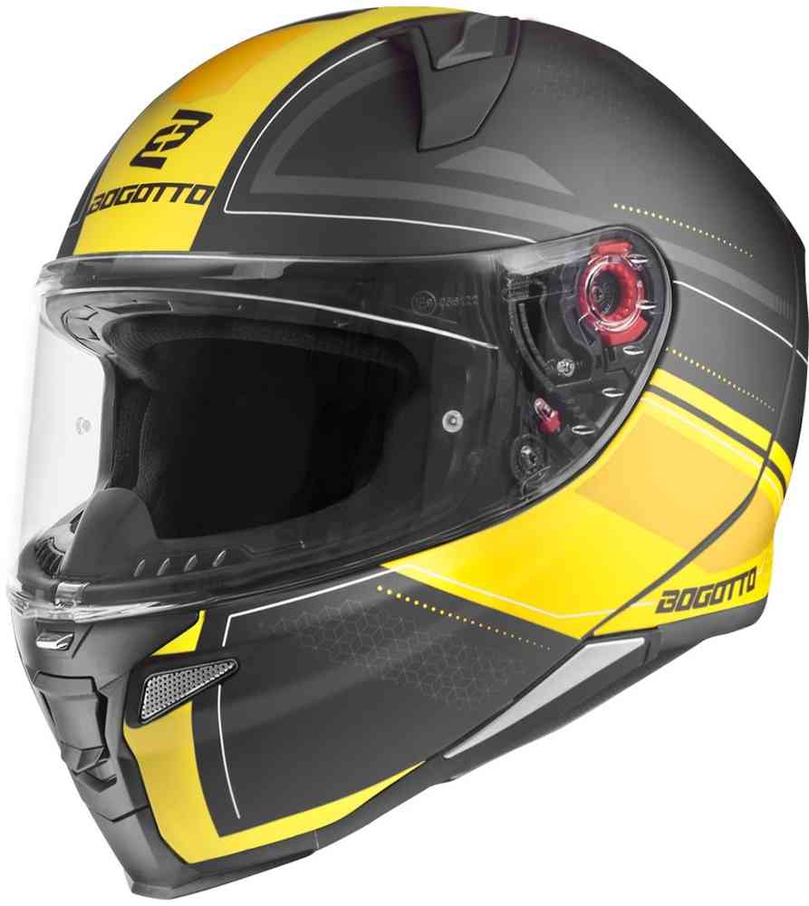 FF110 Ash Bogotto helmet, matte black/yellow