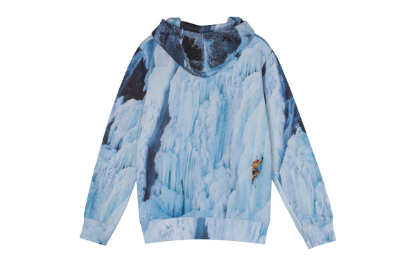 سويت شيرت Supreme x The North Face Ice Climb Hooded Sweater باللون الأزرق من مجموعة Supreme SS21 Week 5