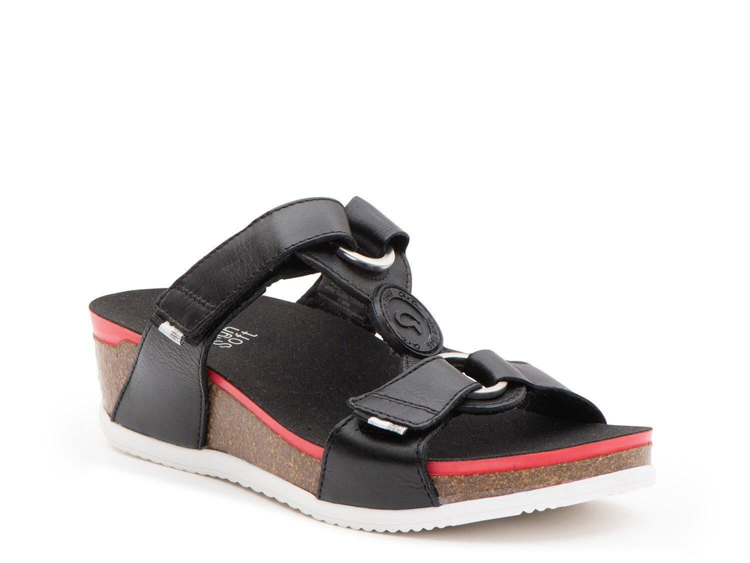 Ara Natchez wedge sandals, black