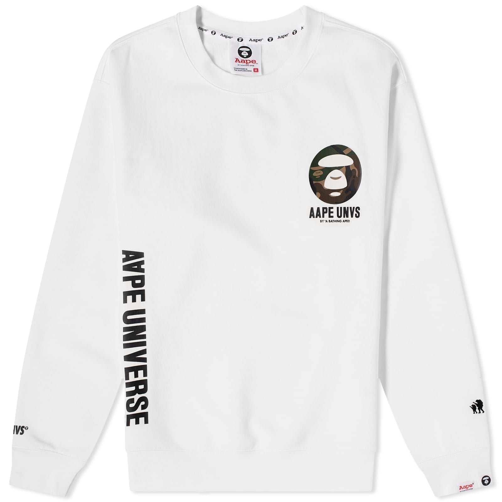 Aape Back X-Bone Sweatshirt, ivory