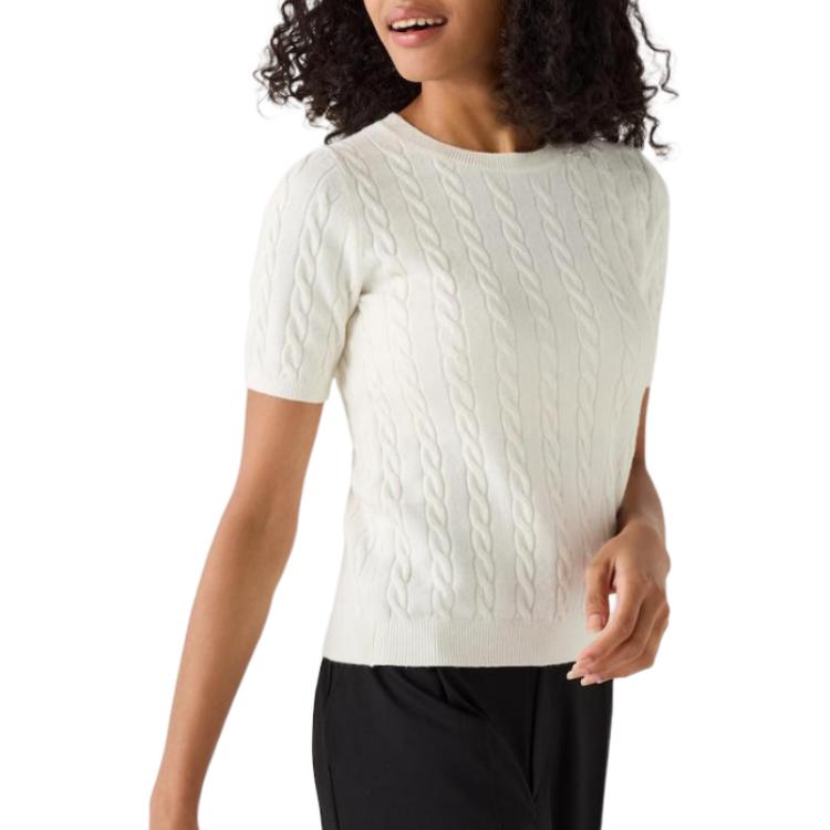 Women's knitwear milky white Uniqlo