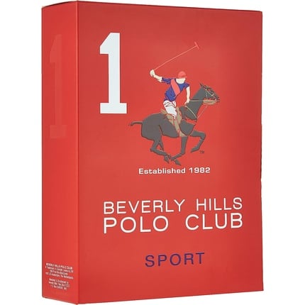 Sport gift set of 2 items: eau de toilette 50 ml and deodorant spray 175 ml Beverly Hills Polo Club