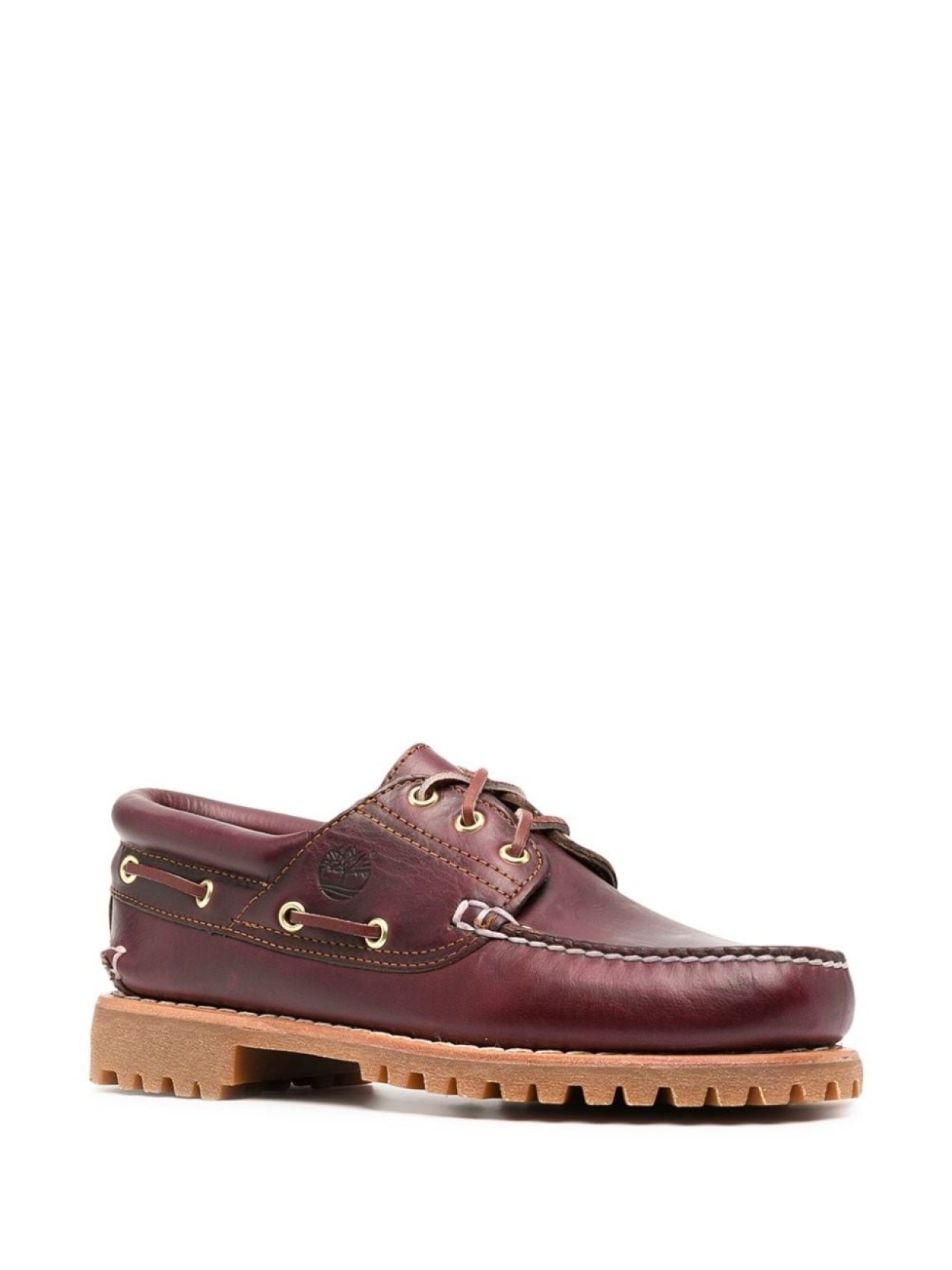 Timberland 3-Eye Classic Shoes with Ribbed Sole, Red