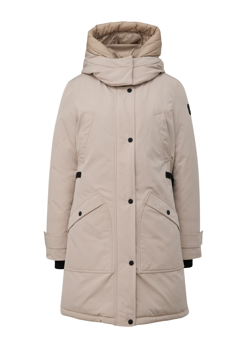 Winter parka sliver, light beige