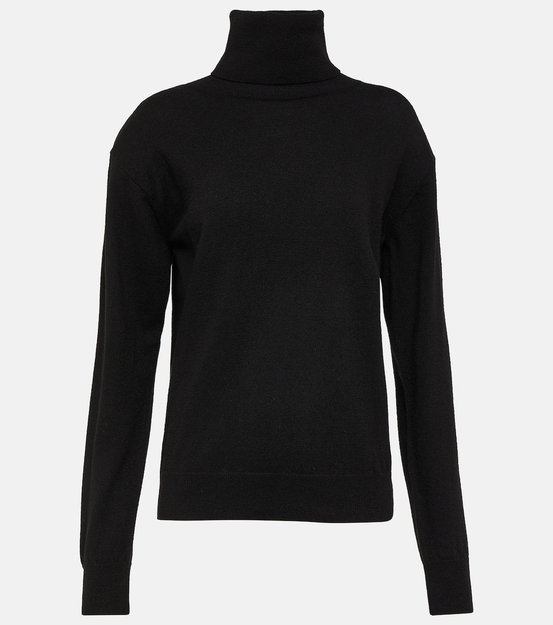 The Frankie Shop ines wool turtleneck sweater, black