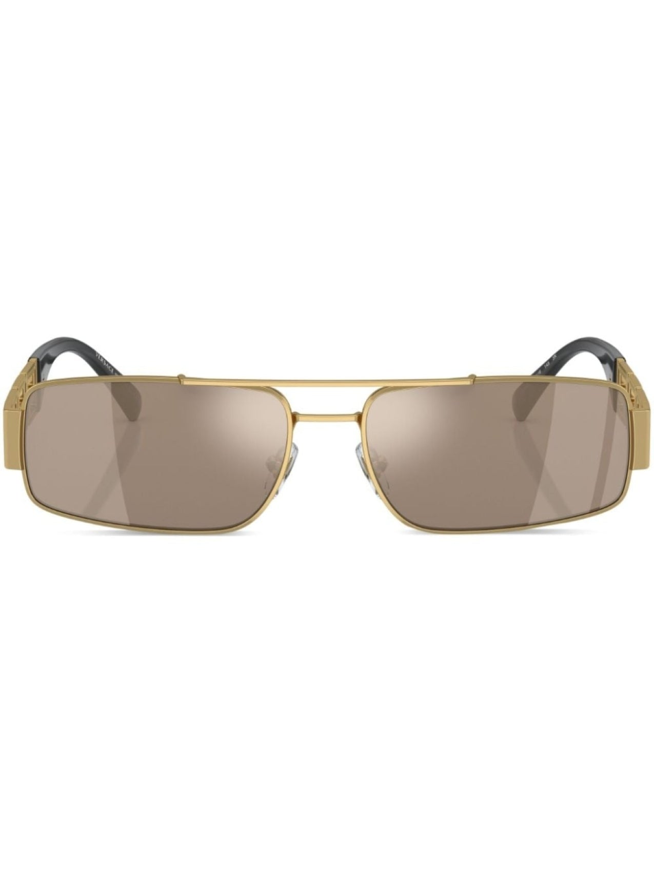 Versace Eyewear Rectangular Frame Sunglasses Gold