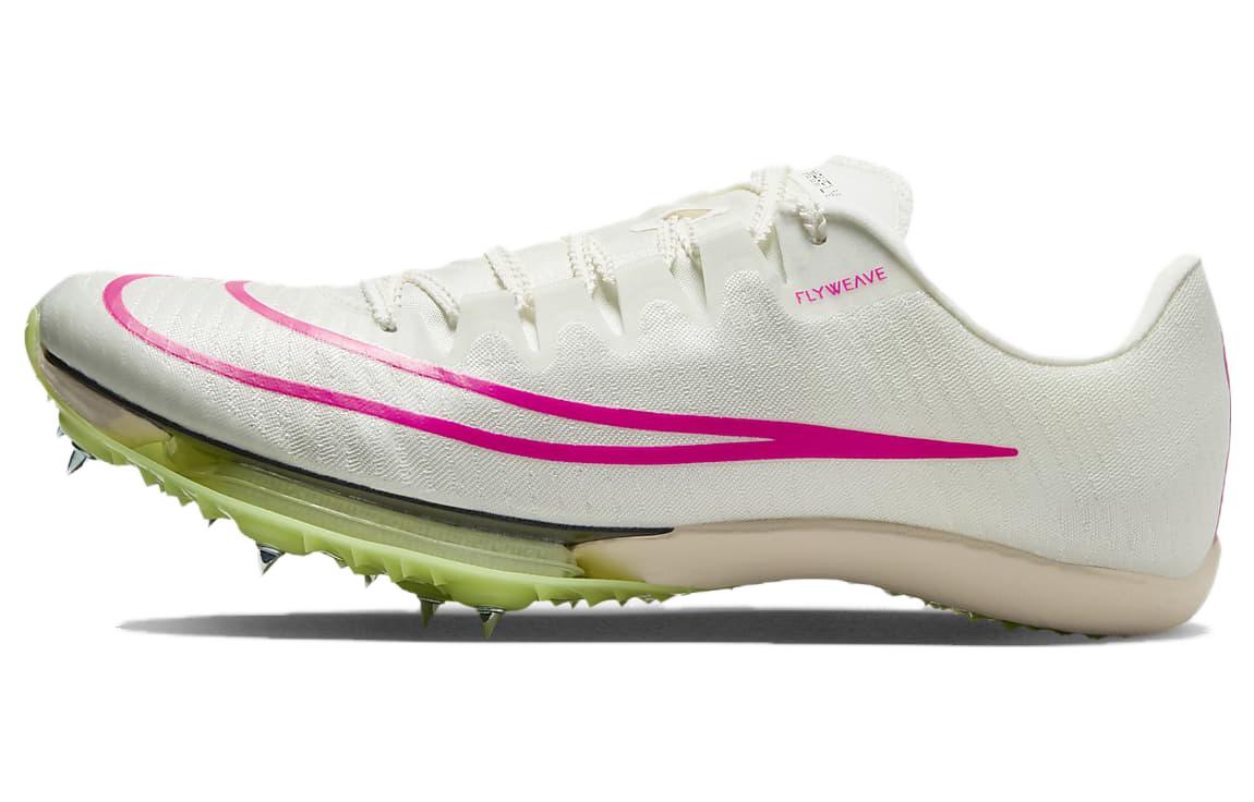 Nike Air Zoom Maxfly Unisex Running Shoe, White/Pink/Green