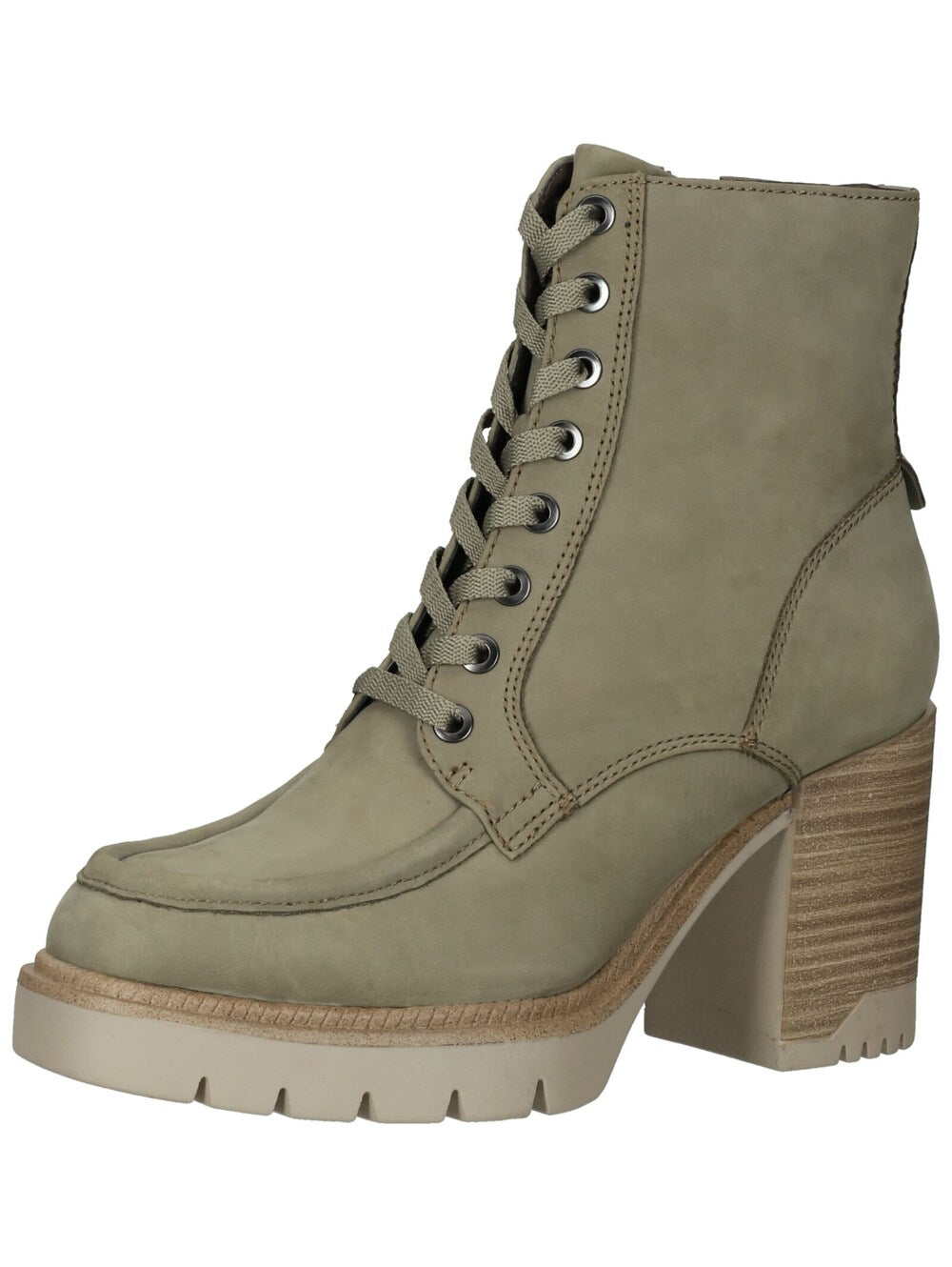 Tamaris lace-up ankle boots, khaki