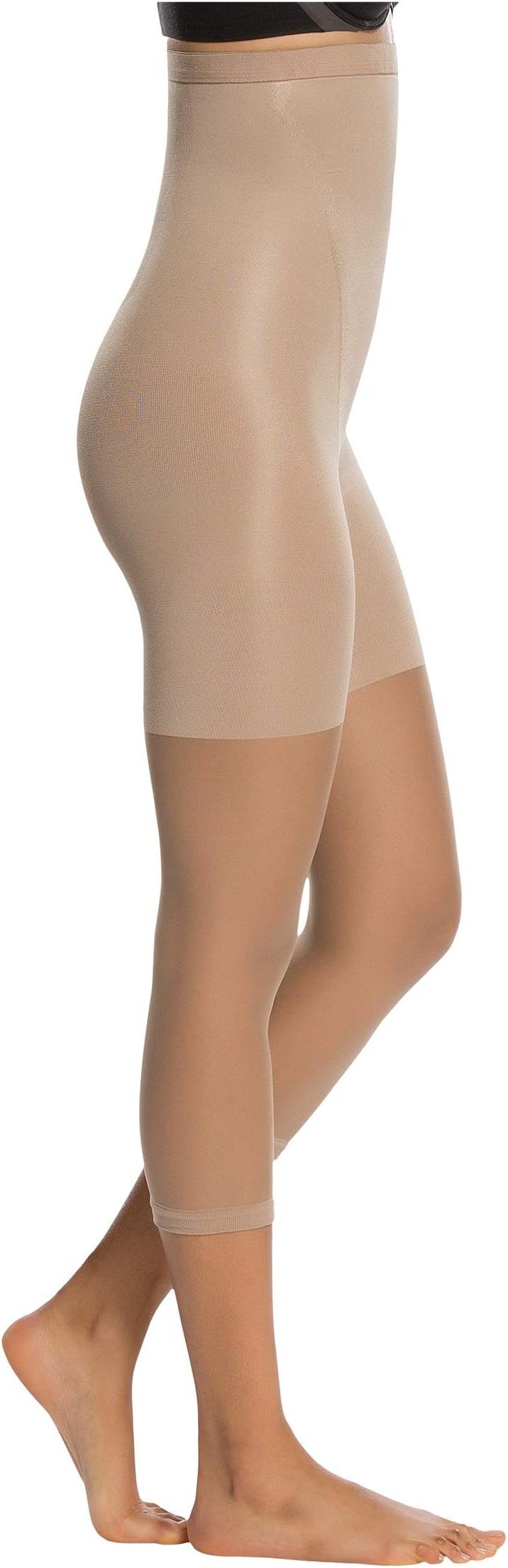 ملابس داخلية نسائية من SPANX Shapewear بدون أرجل مع خصر مرتفع، لون بيج