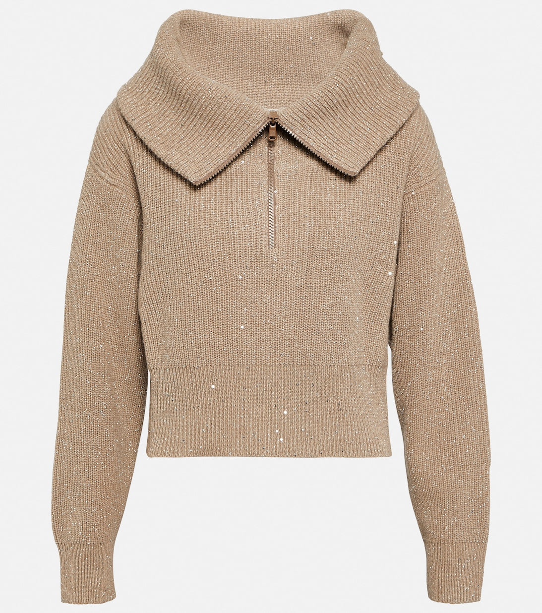 Cashmere and wool sweater BRUNELLO CUCINELLI, beige