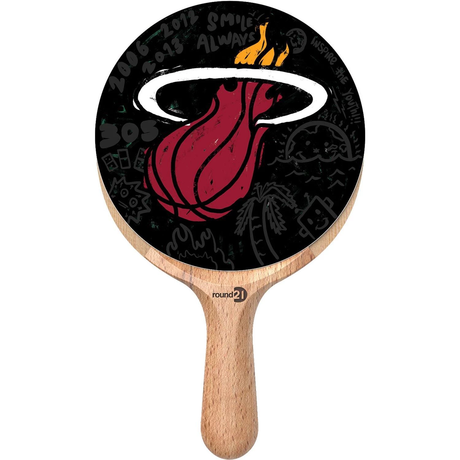 Miami Heat Table Tennis Paddle Unbranded