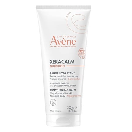 Eau Thermale Avene Trixera Nutrition Nutri-Fluid Balm with ceramides for very dry skin of the face and body, 13 5 fl oz, Avgöne