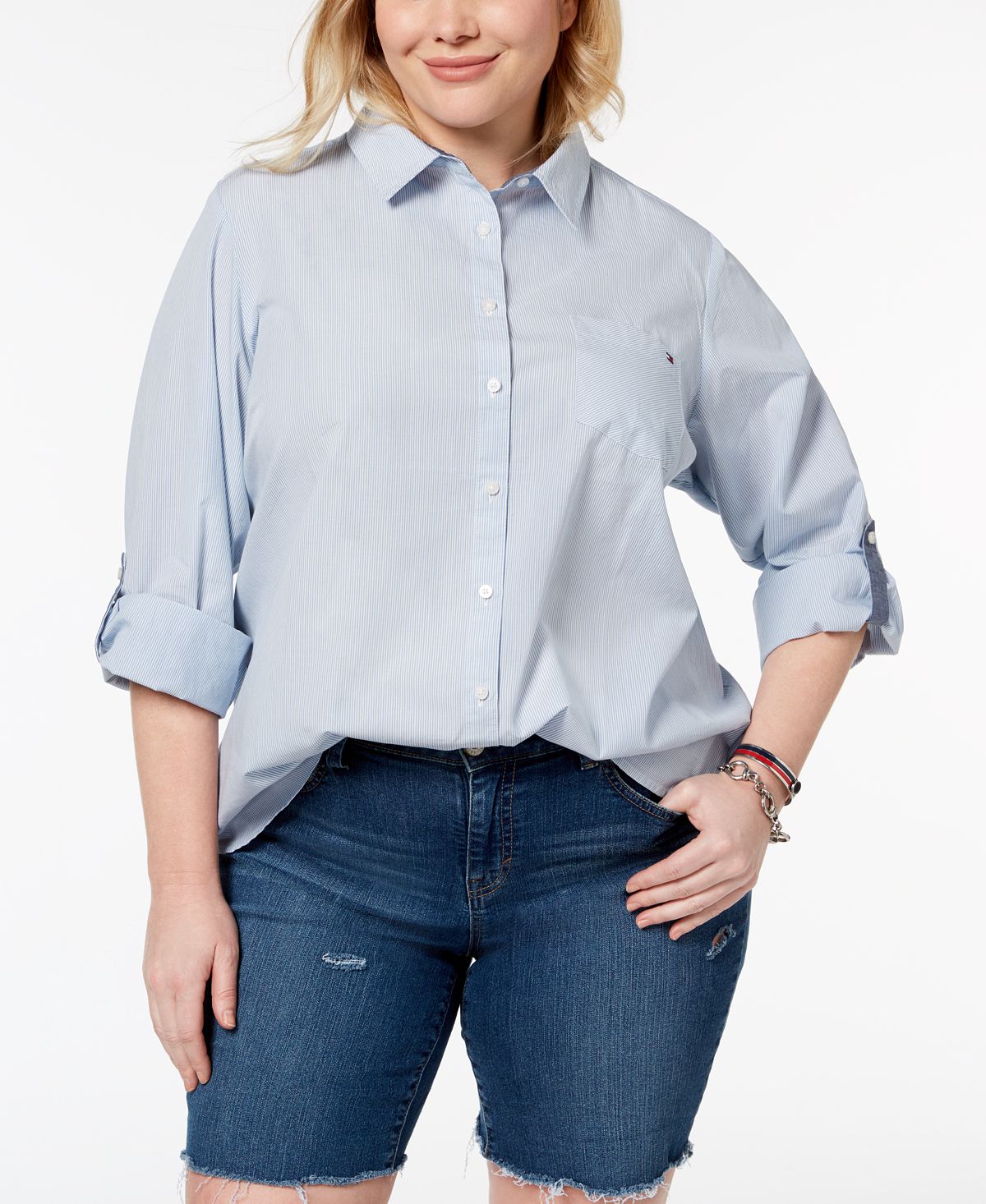 Tommy Hilfiger Plus Size Cotton Shirt