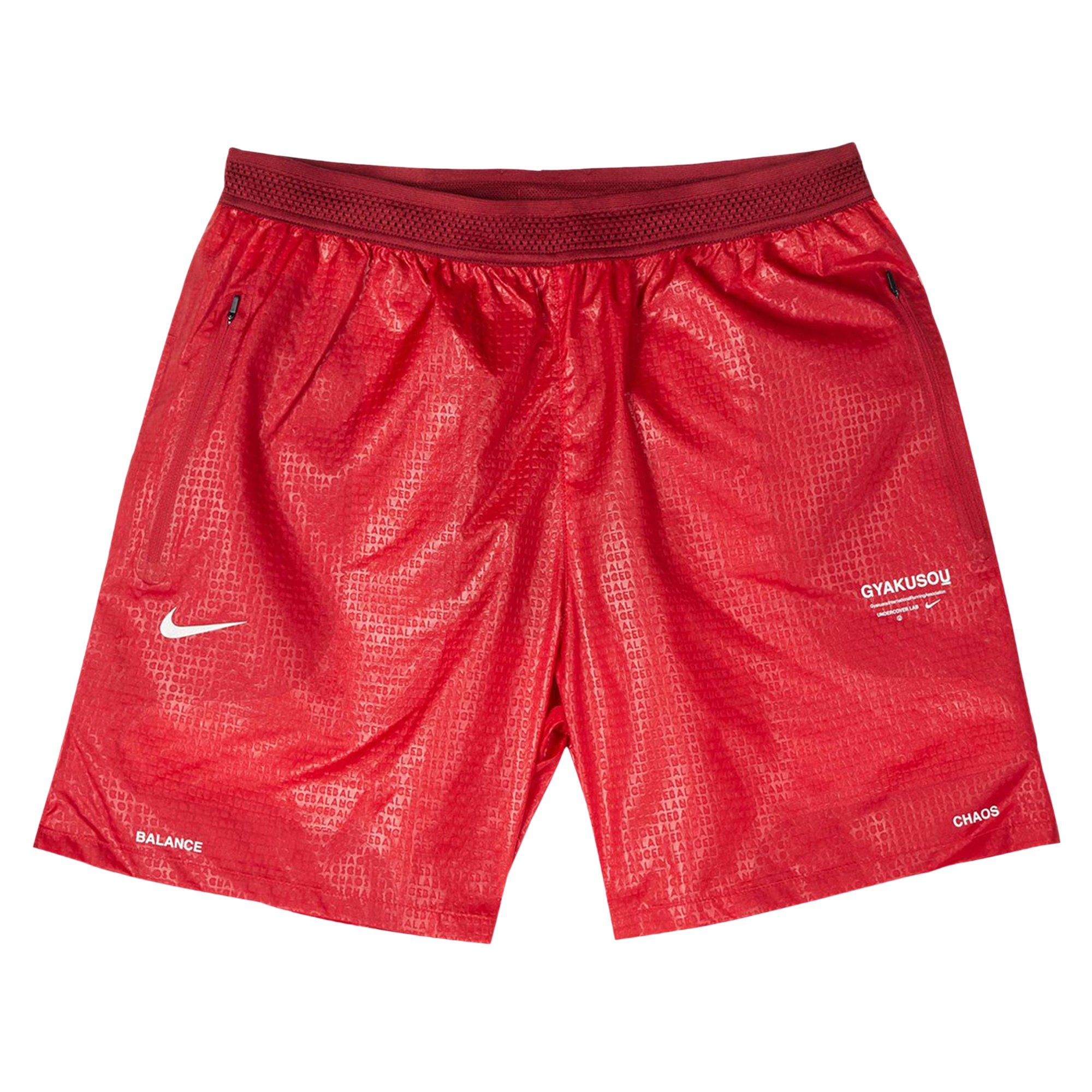 Nike x Undercover Gyakusou Shorts, Gym Red/Tough Red