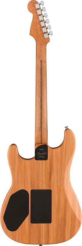 جيتار صوتي من Fender American Acoustasonic Strat مصنوع من خشب الأبنوس الطبيعي بلوحة أصابع - US202410 - 5.25 رطل