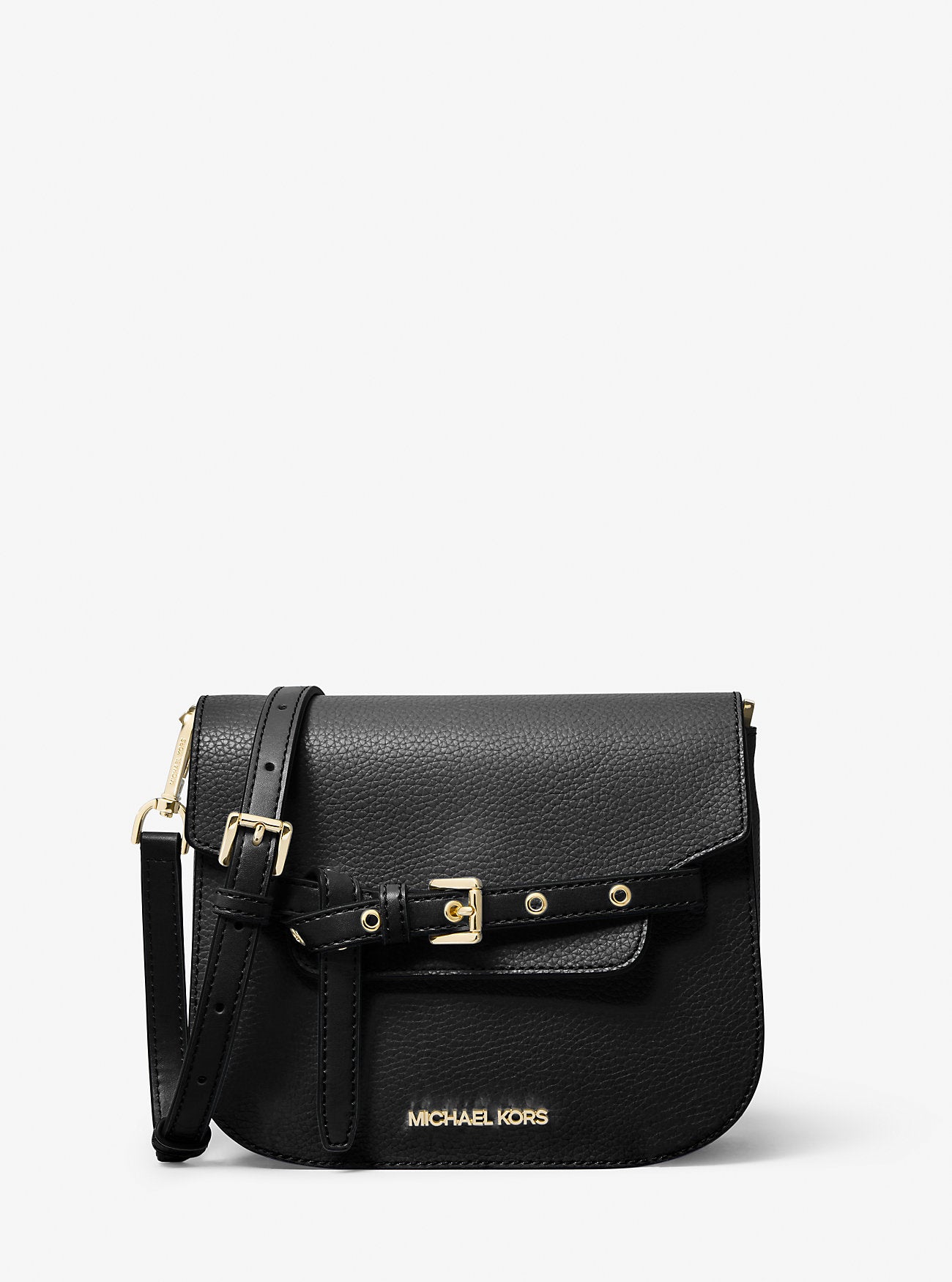 Emilia Michael Kors Small Leather Crossbody Bag, Black