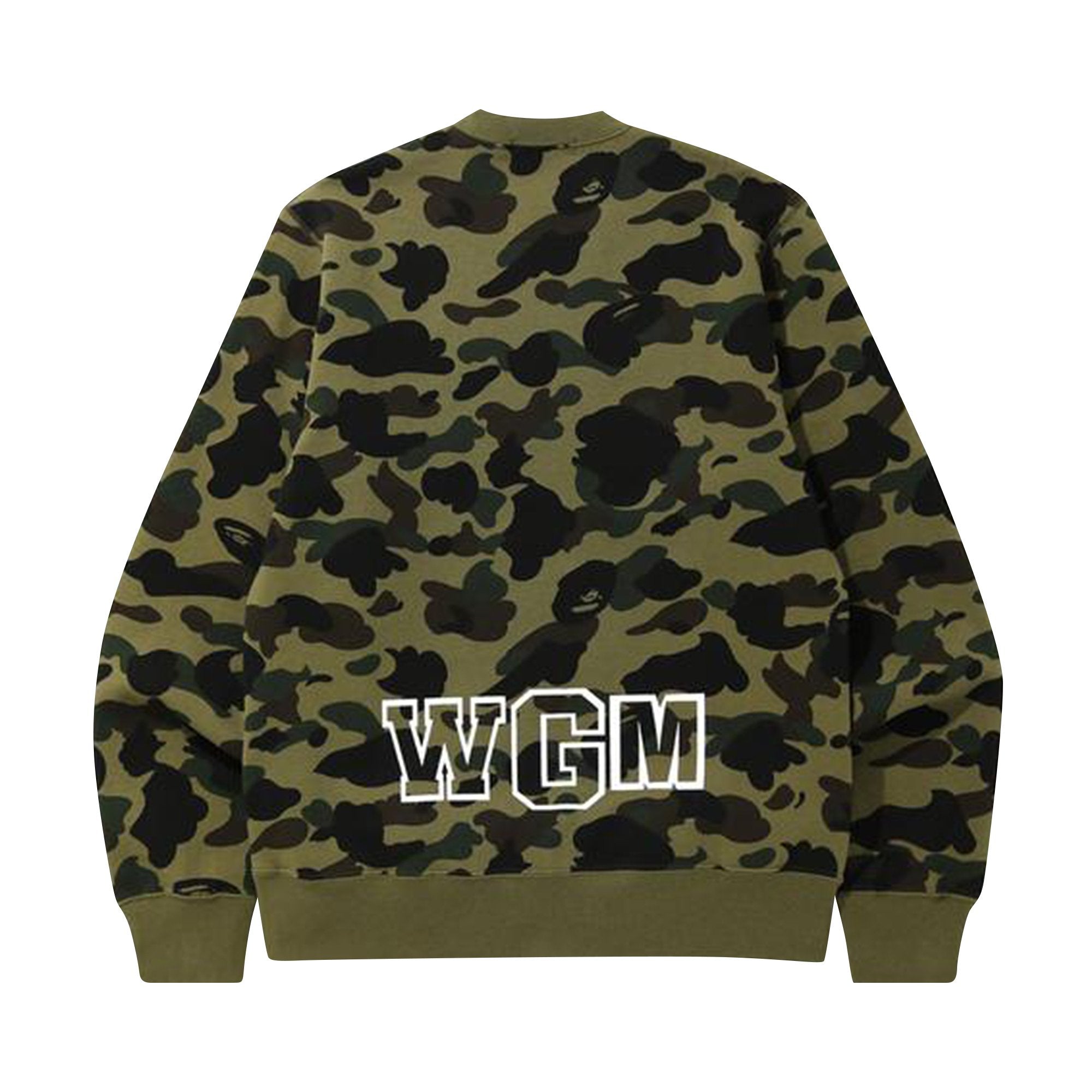 تي شيرت BAPE 1st Camo Shark Crewneck باللون الأخضر