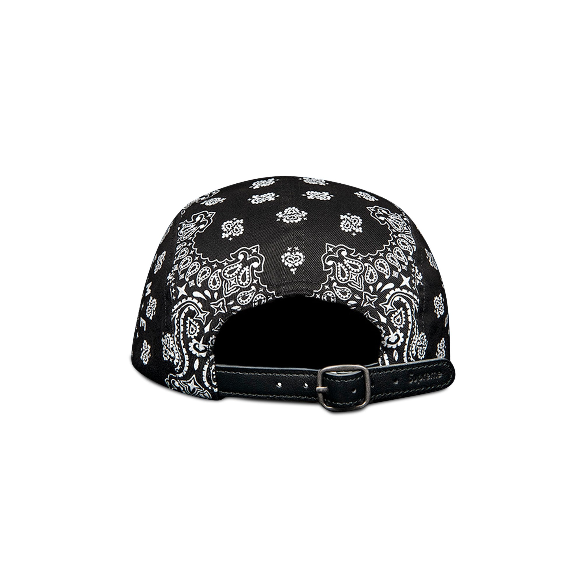 Supreme Bandana Camp Cap, Black