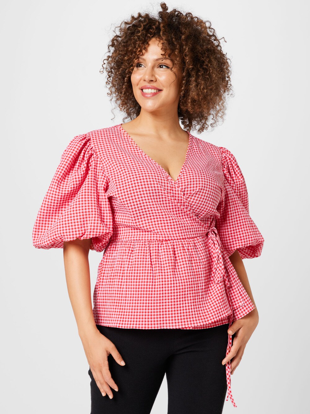 Nasty Gal blouse, red