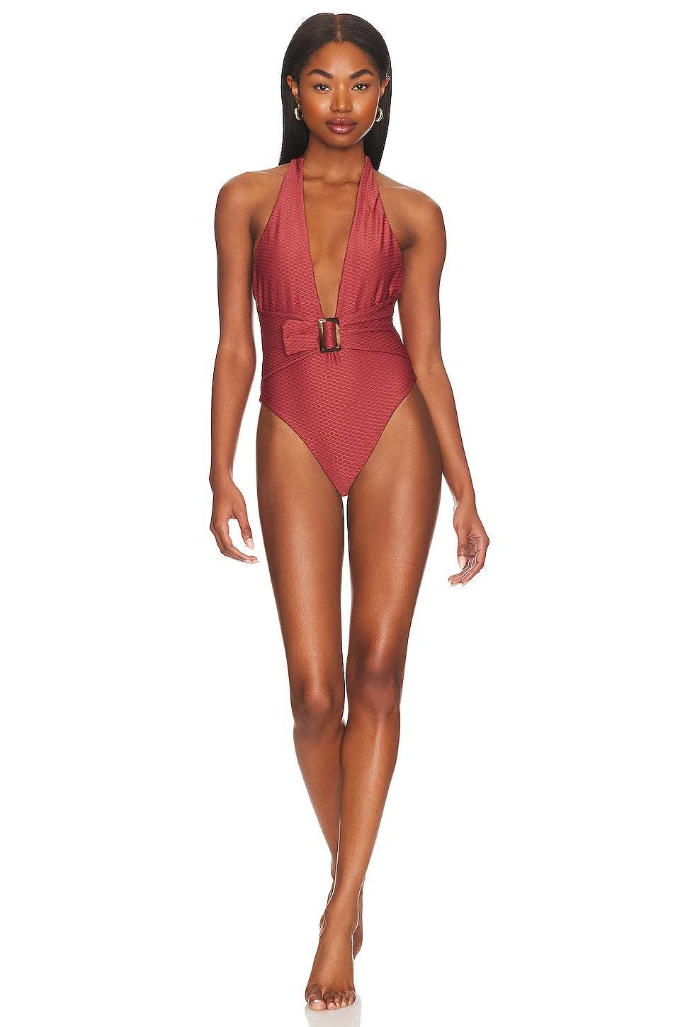 Tularosa Celine swimsuit, Rust color