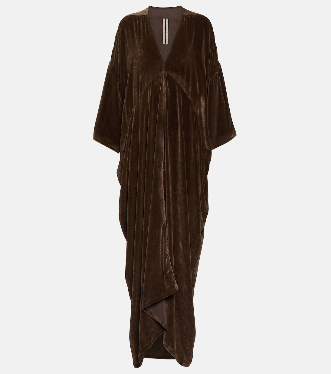 Velvet tommykite Rick Owens dress, brown