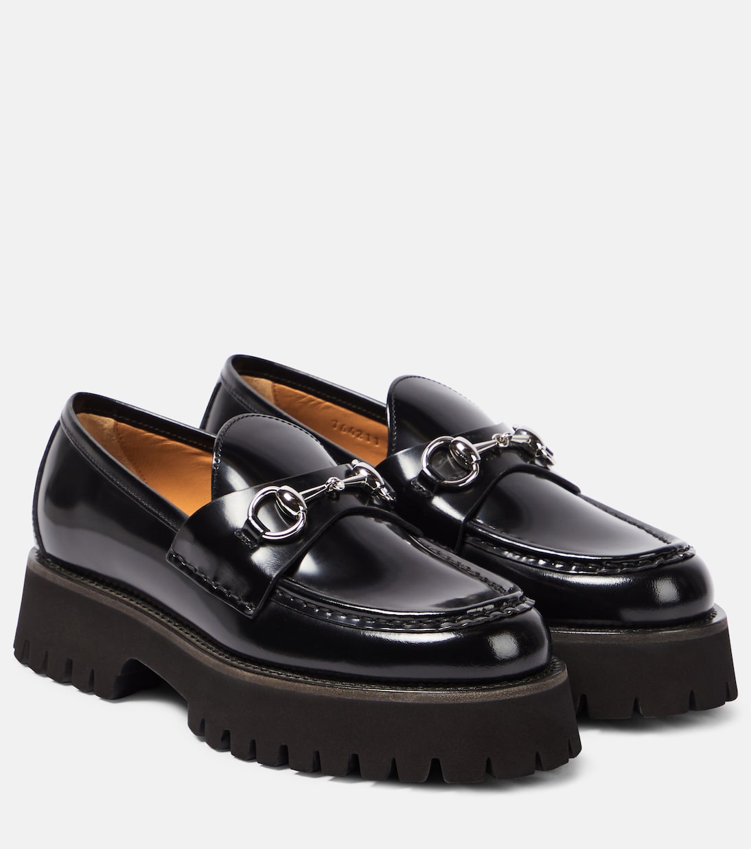 Gucci horsebit leather loafers, black