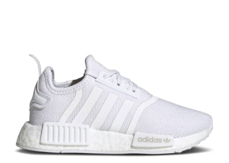 Adidas NMD_R1 REFINED LITTLE KID 'WHITE GRAY' sneakers, white