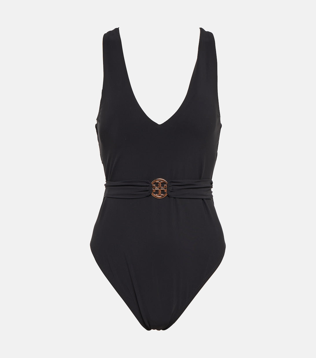 Miller swimsuit with TORY BURCH belt, black