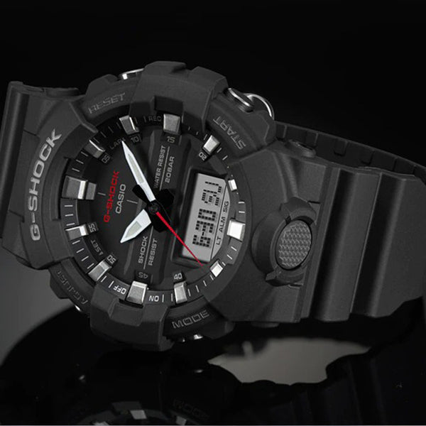 CASIO G-Shock Analog-Digital 'Black' Watch, black