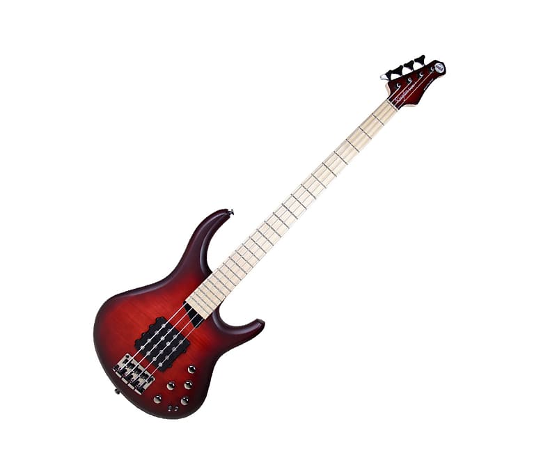 جيتار باس MTD Kingston Super 4 4-String Bass Guitar - Dr. Brown's Burst w/ Maple FB