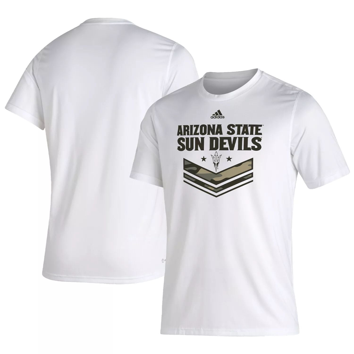 adidas Arizona State Sun Devils Salute To Service Creator Men's White T-Shirt