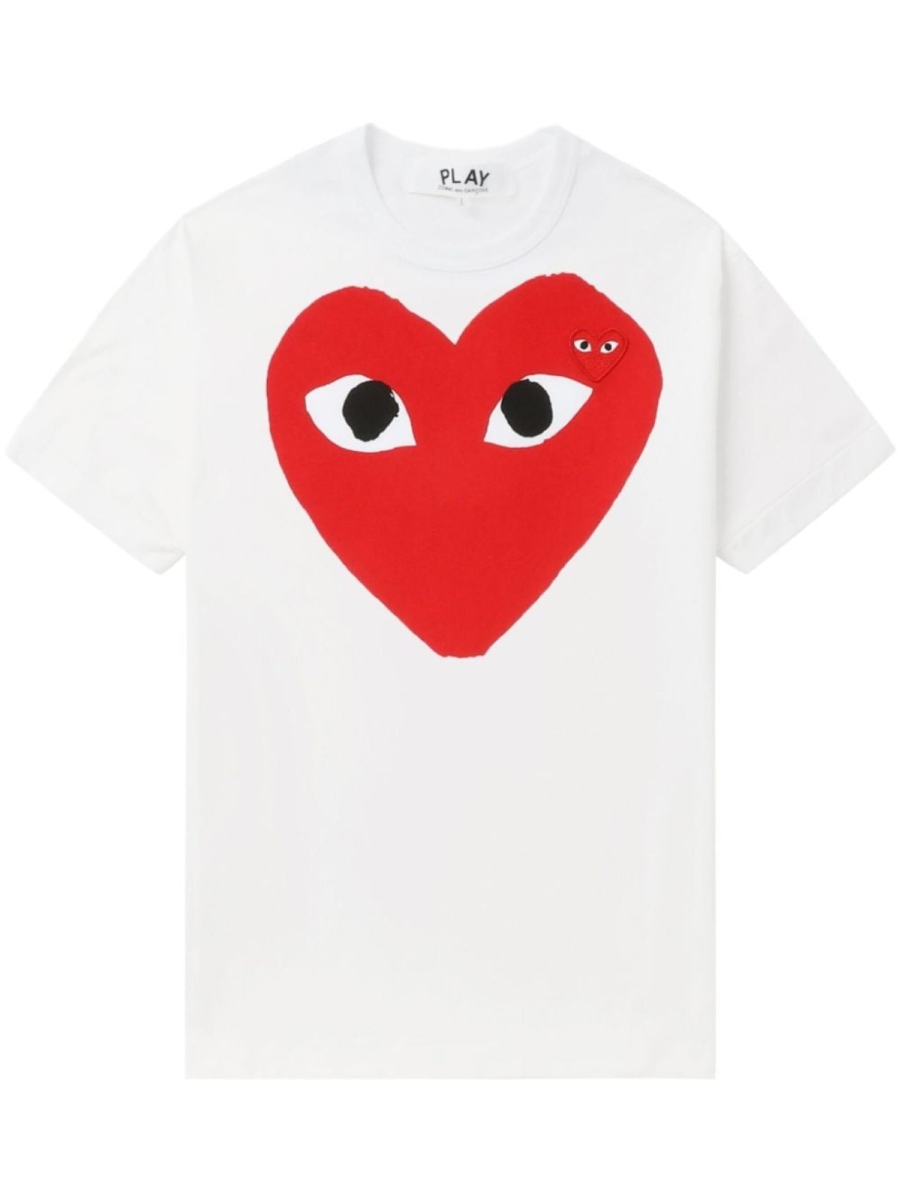 Comme Des Garçons Play Logo T-Shirt, White