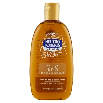 Almond Shower Oil for Dry Skin, 250 ml, 8.45 fl oz, Neutro Roberts