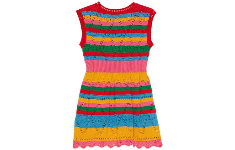 Gucci Kids Button Dress, Multicolor