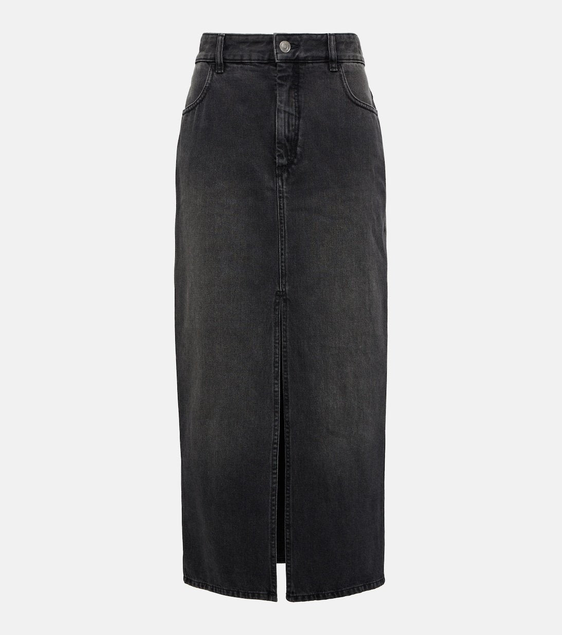 Denim maxi skirt Vinea ISABEL MARANT, black