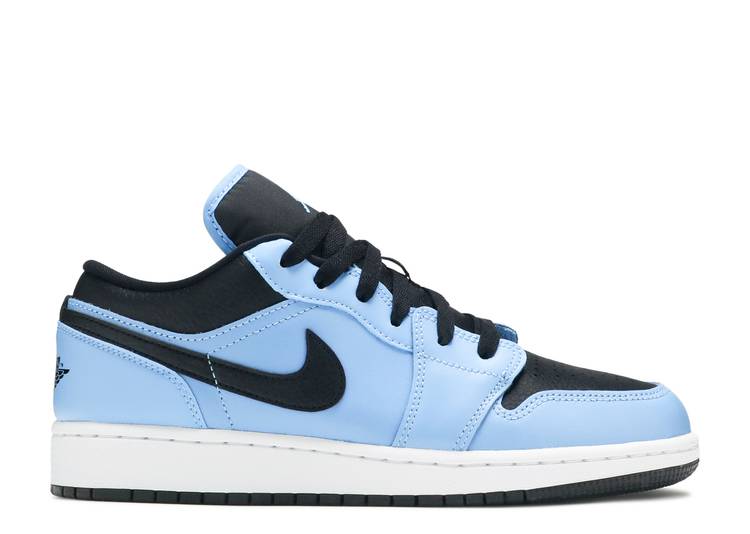 حذاء رياضي AIR JORDAN 1 LOW GS 'UNIVERSITY BLUE BLACK'، أزرق