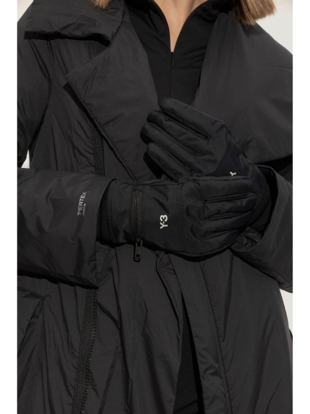 Y-3 gloves with pockets, black