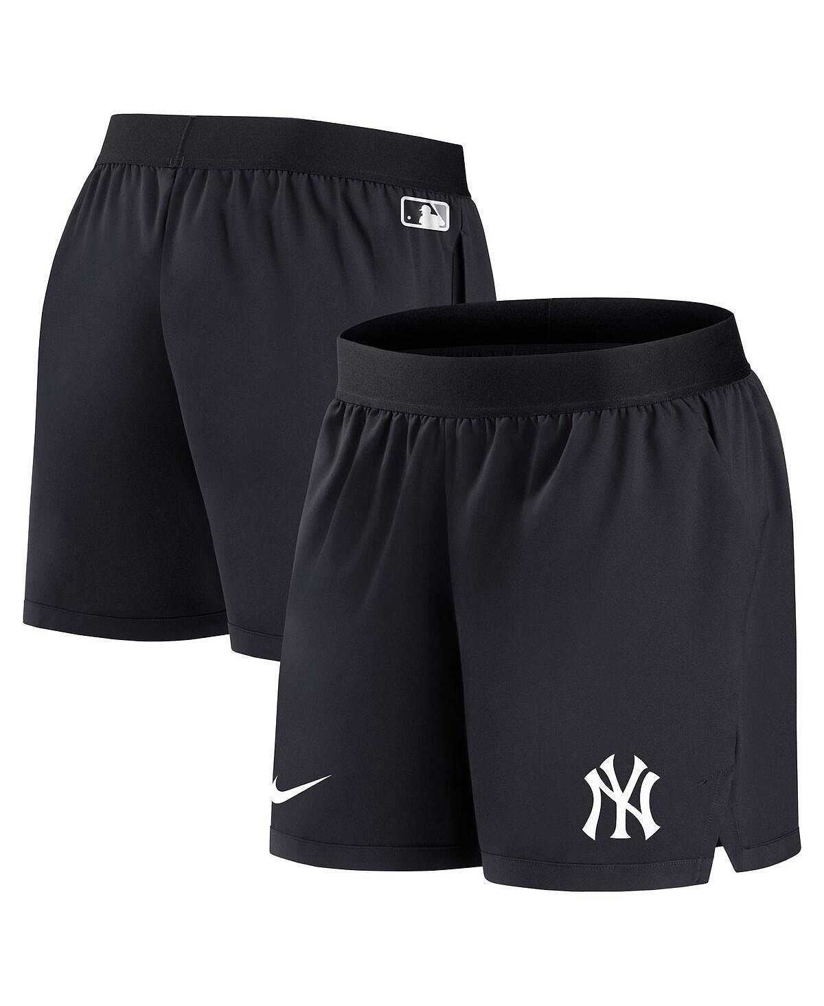 New York Yankees Women's Authentic Collection Team Performance Nike Women's Navy Shorts, Navy