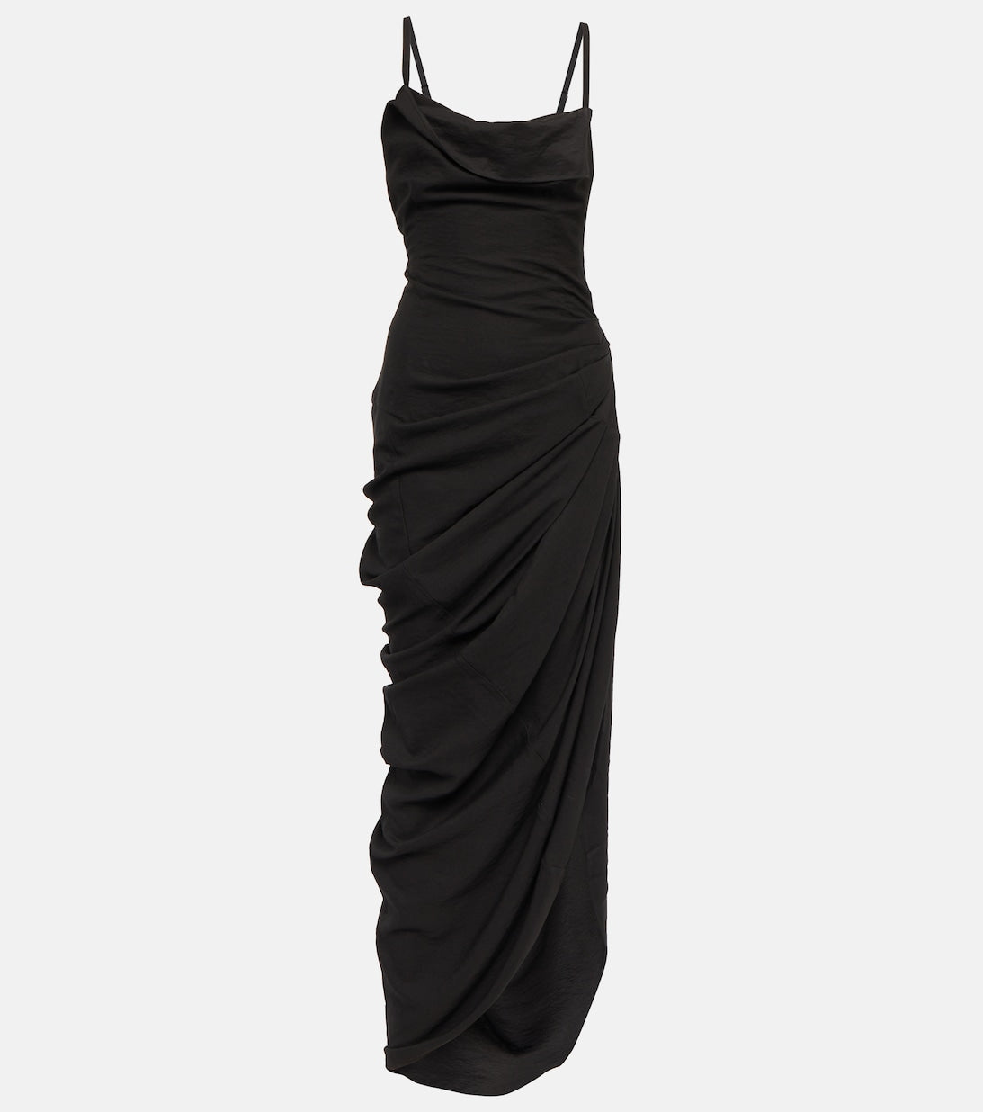 La Robe Saudade voile maxi dress JACQUEMUS, black