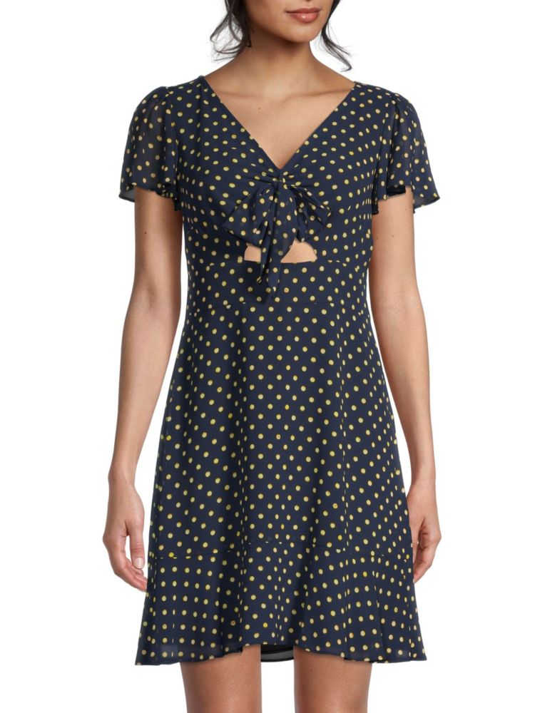 Astor Michael Kors Print Mini Dress, Navy