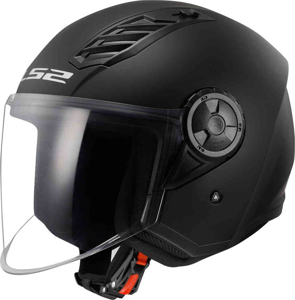 OF616 Helmet Airflow II Solid Jet LS2, black matt