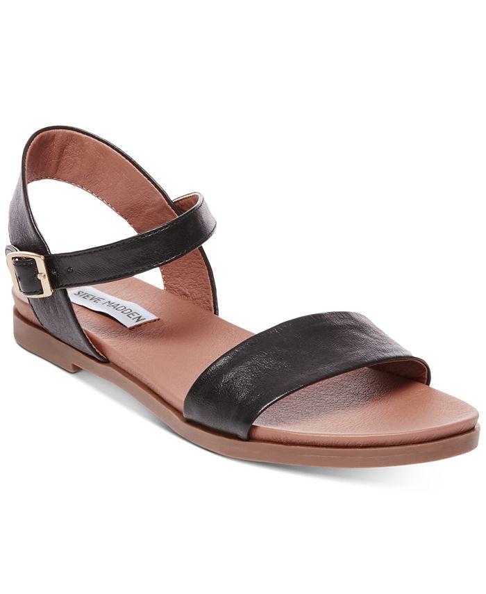 Dean Steve Madden Flat Sandals, Black