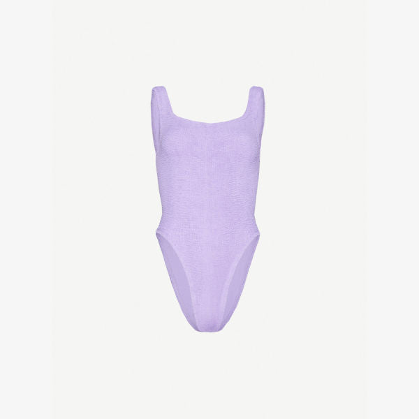 Classic seersucker swimsuit Hunza G, lilac