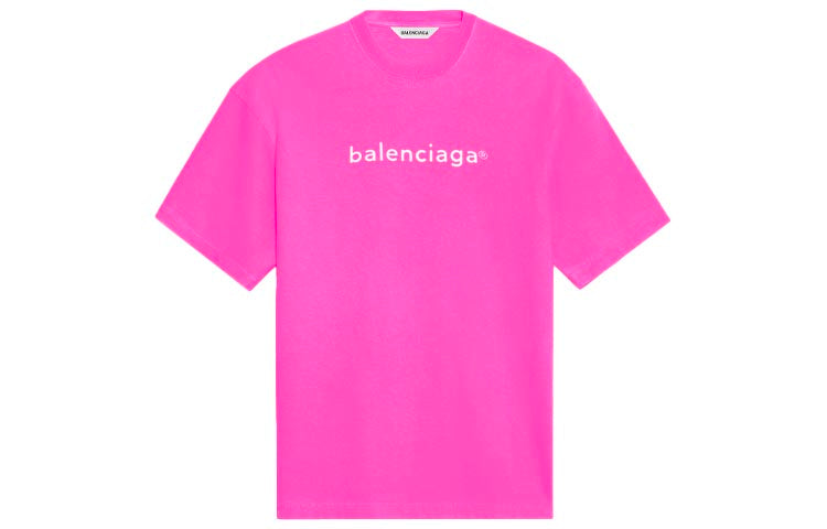 Balenciaga Women's T-Shirt, Hot Pink